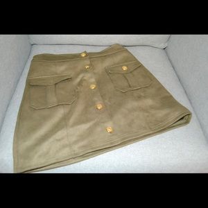 Military Style Mini Skirt